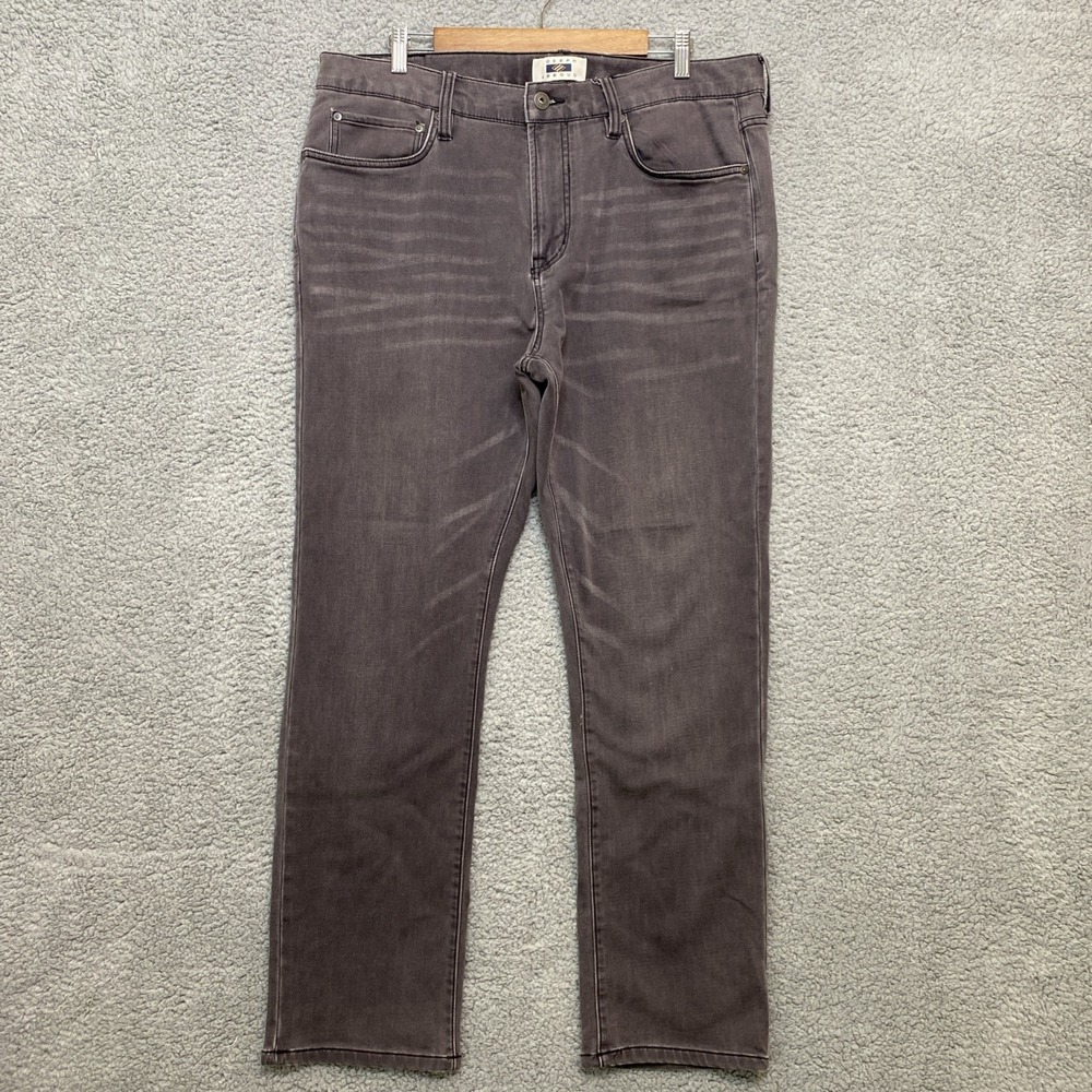 Joseph Abboud Slim Fit Jeans Men 38x30 Gray Denim Light Wash Straight Classic
